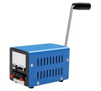 Générateur portable à manivelle - Alimentation de secours F20 - Puissance maximale : 20 W - Tension maximale : 28 V - Fonctionnement manuel - Plusieurs ports de sortie - Couleur : bleu