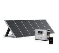 Générateur solaire - AFERIY - 2400W 2048Wh - Panneau pliable 400W - 13 sorties IP65 - Camping/Caravane