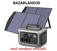 Générateur solaire - BAZARLAND30 - R600 - 299Wh - 2 panneaux solaires 100W - Charge rapide