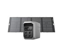 Générateur Solaire EF ECOFLOW Delta 3 Max Plus avec Panneau Solaire bifacial 400W, entrée Solaire 1000 W, capacité Extensible à 10 kWh, Station électrique 2048 Wh pour Secours, Camping, extérieur, RV