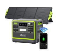 Générateur Solaire Électrique-FOSSIBOT-F2400-2048Wh-2400W-Centrale Electrique Portable + SP200PRO 200W Panneaux Solaires-de secours