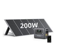 Générateur solaire portable - AFERIY - 2400W - 2048Wh LiFePO4 - Panneau 200W pliable - MPPT IP65
