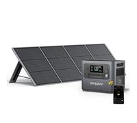 Générateur solaire portable - AFERIY - 2400W/2048Wh - Panneau 200W pliable - IP65, ports USB