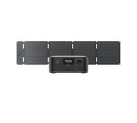 Générateur solaire portable EF EcoFlow RIVER 3 UPS avec panneau solaire 60W | 245 Wh de capacité, 600 W puissance de sortie, technologie GaN, temps de transfert de < 10ms, station électrique pour camping