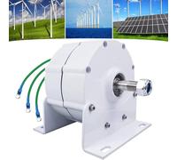 Générateur triphasé à aimant permanent éolienne ou turbine hydraulique, alternateur sans engrenage à faible régime, 12 V, 24 V, 48 V, 6 000 W - 48 V
