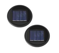 Generchin 2 Pièces de Pièces de Remplacement de Lumière Solaire 2 Modes Blanc Chaud et RGB Changeant de Couleur, Pièces de Remplacement de Lumière Solaire Supérieure