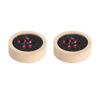 Generchin 2X Diffuseur D'Huiles Essentielles en Pierre de Lave Noire, pour, Le Bureau, Le Yoga et Le Sauna.