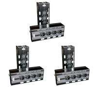 Generchin 3 Paire D'Extensions de Câble Réseau Ethernet RJ45 Audio XLR 4 Canaux 3 Broches DMX512 Mâle +