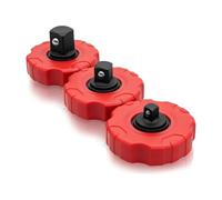 Generchin 3Pcs Mini Clé à Molette à Cliquet 1/4 3/8 1/2 Drive Réversible e Paume 72 Dents -V Douille à Doigt pour Espaces Étroits