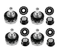 Generchin 4PCS RV24YN20S Potentiomètre Rotatif 5K Ohm avec Échelle de Bouton A03, Potentiomètre à Film à Tour pour Audio