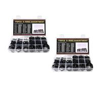 Generchin Assortiment de 770 PCS de Joints Toriques en Caoutchouc Noir, Adaptés pour Robinets D'Eau, Robinets de Douche, Etc.