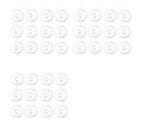 Generchin Bobèches en Verre pour Bougeoirs, 36 Pièces, Protège-Bougies, Anneaux pour Bougies Coniques, Récupérateur de Gouttes de Bougies.
