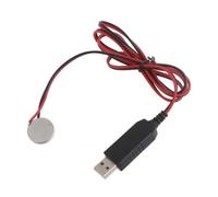 Generchin Câble D'Adaptateur Secteur USB vers Batterie Factice CR2032 3V Remplace la Batterie CR2032 3V pour Les Appareils Alimentés par des Piles Bouton CR2032.