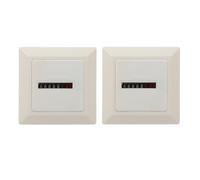 Generchin Compteur Horaire Électronique Hermétique à Minuterie Mécanique de Haute Précision, Carré, 220-240V AC, 50Hz.