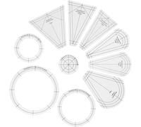 Generchin Gabarits de Patchwork en Acrylique Idéals pour débutants et Pros | Règle de quilting en acrylique transparente avec graduations en pouces bien visibles, pour et découper avec précision