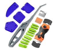 Generchin Kit Surfaces Murales Lavage Enduit | Utilisation efficace sur surfaces murales et bois, avec racloir bleu et outil de lissage en silicone pour un lisse.