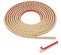 Generchin Moulure Murale Décorative en Perles de (10 Pi), en PVC Souple et Autocollante, Idéale pour la Décoration Intérieure à Faire Soi-Même, Les Cadres de Miroirs et Le Bois