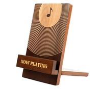 Generchin Nouveau Support de Disque Vinyle en Bois, Support de Disque Vinyle Vintage, Support de Disque Vinyle, Présentoir de Disque Vinyle