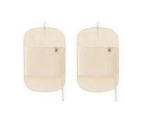 Generchin Panneau de Rangement pour Garde-Robe, Housse de Rangement Compressée, Housse Anti-Poussière, Organisateur en Tissu Pliable, Solution de Rangement Paresseuse pour Vestes, Crème-Abricot.