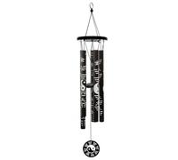Generchin Pendentif Carillon à Vent Bagua Moyen Ornement Chinois Feng Shui Carillon à Vent Commémoratif Pendentif Carillon à Vent Porte- Facile à Utiliser