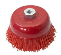 Generchin Set de Brosses à Percer, Brosse Métallique pour Nettoyage de Moyeu de Meule, Brosse à Meuleuse Angulaire à Gros Grain.