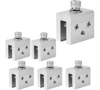 Generchin U-Shaped Roof Clamps - 6 Pack, Aluminum, For Solar Panels | aluminum alloy delivers strong retention on metal roofs, reducing load and preventing leaks for solar installs.
