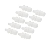 Generic 10 Pièces Raccord de Réducteur de Tuyau en PP 3.9 6.4Mm, Adaptateur de Pompe pour Aquarium, Irrigation, Connexion de Tube en Silicone et Connecteur Union Droit (7.9-15.8 Adaptateur)