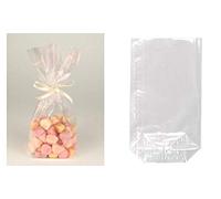Generique Sachets confiseries à fond plat Transparent PP 23,5 x 14,5 x 6 cm Lot de 10