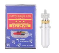 Generic 15 Pièces Lames de Coupe de Traceur en Acier au Tungstène Lames de Coupe de Vinyle de Haute Précision Ensemble D'outils de avec Support pour la de Vinyle 30 45 60 Degrés