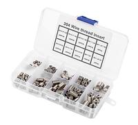 Generic 150 Pièces Inserts de Réparation de Filetage M3-M8 en Acier Inoxydable Insert Hélicoïdal de Fil enroulé élastique pour le Renforcement du Filetage et L'utilisation de Retrait Fréquent