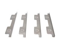 Generic 2 Paires de Remplisseurs D'écart de Cuisinière en Acier Inoxydable, Couvercle D'écart de Comptoir de Cuisinière Réglable, Accessoires de Cuisine Rétractables pour la propreté, Argent