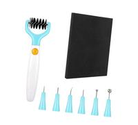 Generic 2 Pièces Brosse de Découpe Outil pour Sculpture Papier Ensemble Tapis Nettoyage Multifonctionnel Portable Convient Loisirs Créatifs Cartes Fabrication, Type A