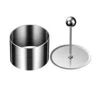 Generic 3 Cercles à Mousse et Cupcakes En Acier Inoxydable avec Presse Intégrée. Outil Multifonctionnel Idéal pour à Domicile, Les Ateliers et L, moyen
