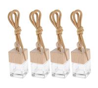 Generic 4 Pièces Flacon Parfum Voiture Suspendu Ornement Décoration Vide Pendentif Élégance Raffinée pour Parfum Adapté à La, comme décrit, comme décrit