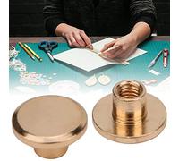 Generic 6,5 Mm Vis à Tête Plate en Laiton pour Rivets D'Artisanat en Cuir 50 Ensembles de Vis de Fixation Durable pour Sac Ceinture Sac à Main Chaussure Chapeau Bracelet Or/Argent Taille 50 X Rivet,