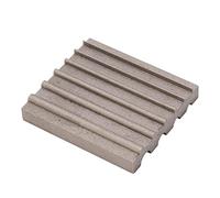 Generic Affûteur de Bord en Cuir, Outil de Meulage de Bord de Bricolage Compact pour un Chanfreinage Efficace, en Acier Dur (Fente ronde grise)