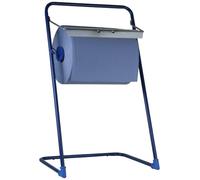 Generic AG-521 Distributeur de Serviette pour Rouleaux jusqu'à 40 cm de Large Métal Bleu