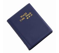 Generic Album de Rangement Compact pour Pièces de Monnaie, Livre de Collection de 120 Pochettes, Facile à Transporter pour Les Amateurs de Pièces de Monnaie, Couleur Rouge, PVC 4.3x6.1 Pouces (Blue)