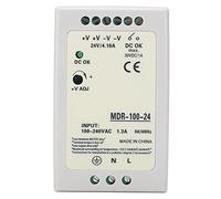 Generic Alimentation à Découpage sur Rail DIN, Alimentation ABS de qualité Industrielle MDR 100 24 24 V 4 A, Protection Contre Les Surchauffes et Les Surtensions pour Armoire de Commande Domestique,
