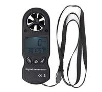 Generic Anémomètre Numérique Portable Multifonction, Thermomètre Portatif pour les Amateurs de Plein Air, ABS Léger, 1 unité