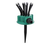 Generic Arroseur Automatique Multi-têtes Rotatif pour Jardin, pour L'irrigation de la Pelouse et des Parterres de Fleurs, Plastique ABS Durable, Installation Facile