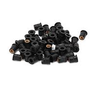 Generic Assortiment de 50 écrous de Puits en Caoutchouc M6 X 0,8 Mm pour Modification du Panneau de Carrosserie de Pare-brise de Moto ATV, Ajustement Universel pour la Plupart des Motos et VTT, Joint
