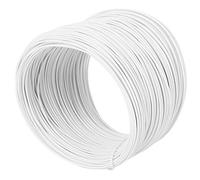 Generic Attache en Fil de Fer galvanisé Solide, Polyvalente pour L'artisanat et les Projets de Stockage de Câbles, Blanc, 0,55mm, 100m