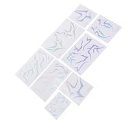 Generic Autocollants Temporaires Imperméables, 8 Pièces, pour les Amateurs de Kpop Cosplay et D'anime, avec un Matériau Respectueux de la Peau (Tapez 2)