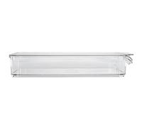 Generic Bac de Rangement de Garde-manger Transparent, Plastique Durable de qualité Alimentaire pour L'organisation à Domicile 1 Pièce (Étroit et court (avec couvercle))