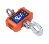 Generic Balance à Bagages à Affichage Numérique, Outil de Pesage de Portée de 1000KG pour Entrepôt, Fonctionnement Pratique avec Télécommande, Couleur Orange