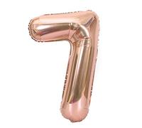 Generic Ballons Numérotés en Feuille D'or Rose de 40 Pouces pour Décoration de Mariage D'anniversaire, Fabriqués en Matériau de Haute qualité, Durables, Non Toxiques, Parfaits pour les Célébrations