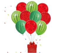 Generic Ballons Pastèque 12 Pouces Ballons en Latex Décorations de Fête Pastèque Kit de avec 6 ou 50 Pièces pour Anniversaire d'été Baby Shower Fournitures de Fête à Thème (#5)