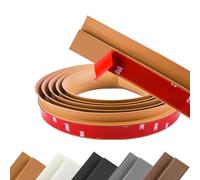 Generic Bande De Transition Bande De Recouvrement De Sol En Vinyle | Bande De Transition De Plancher Auto Adhésive PVC Pour Jonction Parquet Carrelage, Hauteur 10-15mm