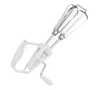 Generic Batteur à œufs Rotatif à Main avec Poignée Confortable, Mélangeur à Fouet Haute Performance pour la Cuisson et la Cuisson en Acier Inoxydable (WHITE)
